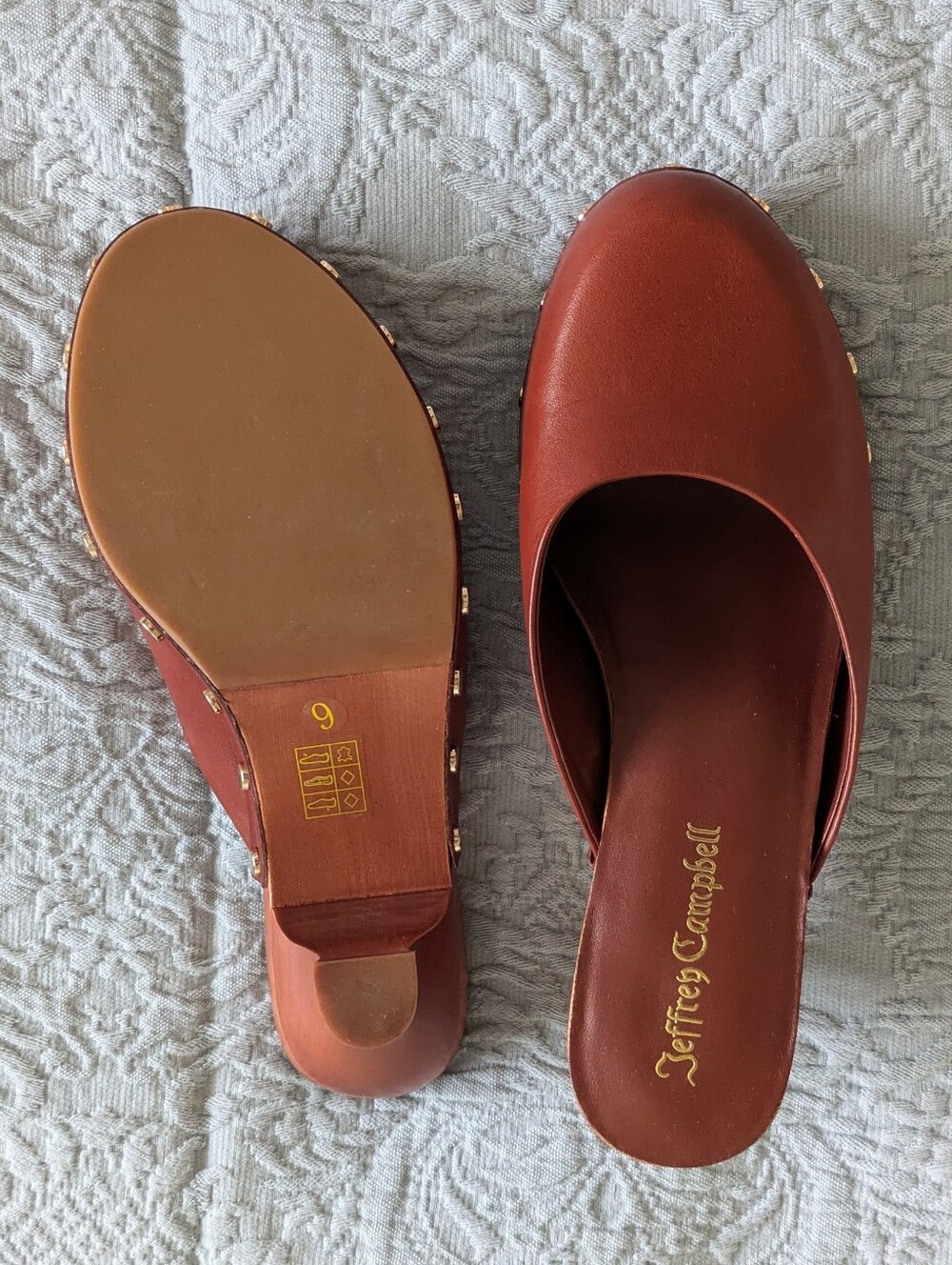Jeffrey Campbell Blakeney Wooden Clog, Chestnut - Picture 2 of 7